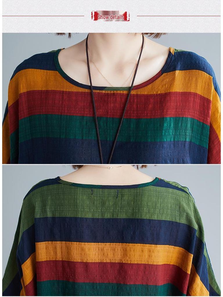 2020 Sommer Übergröße Lockerer Fledermausärmel Top