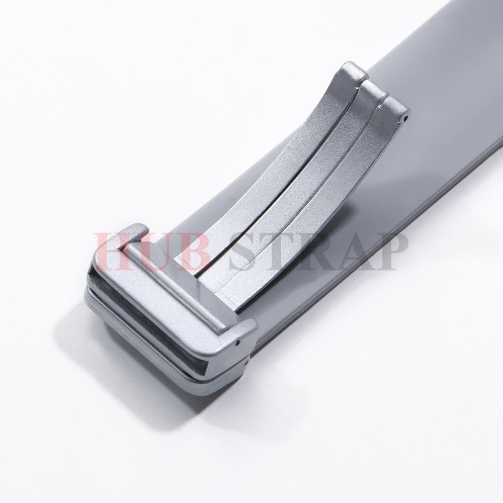 18mm 20mm 22mm Folding Buckle Silicone Strap for Rolex Band Universal Soft Rubber Strap Quick Release Replacement Bracelet