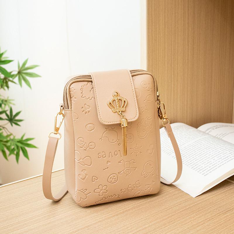 Sweet And Fresh 2022 Ladies Bag Cross-border Bag Women's Casual Simple Embossed Shoulder Bag