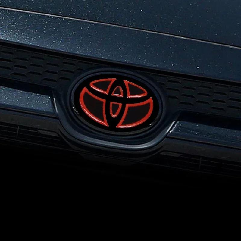 For Toyota RAV4 Camry CHR Corolla Levin Allion Grill Decorative Stickers Car Front Rear Emblem Badge Logo Sticker