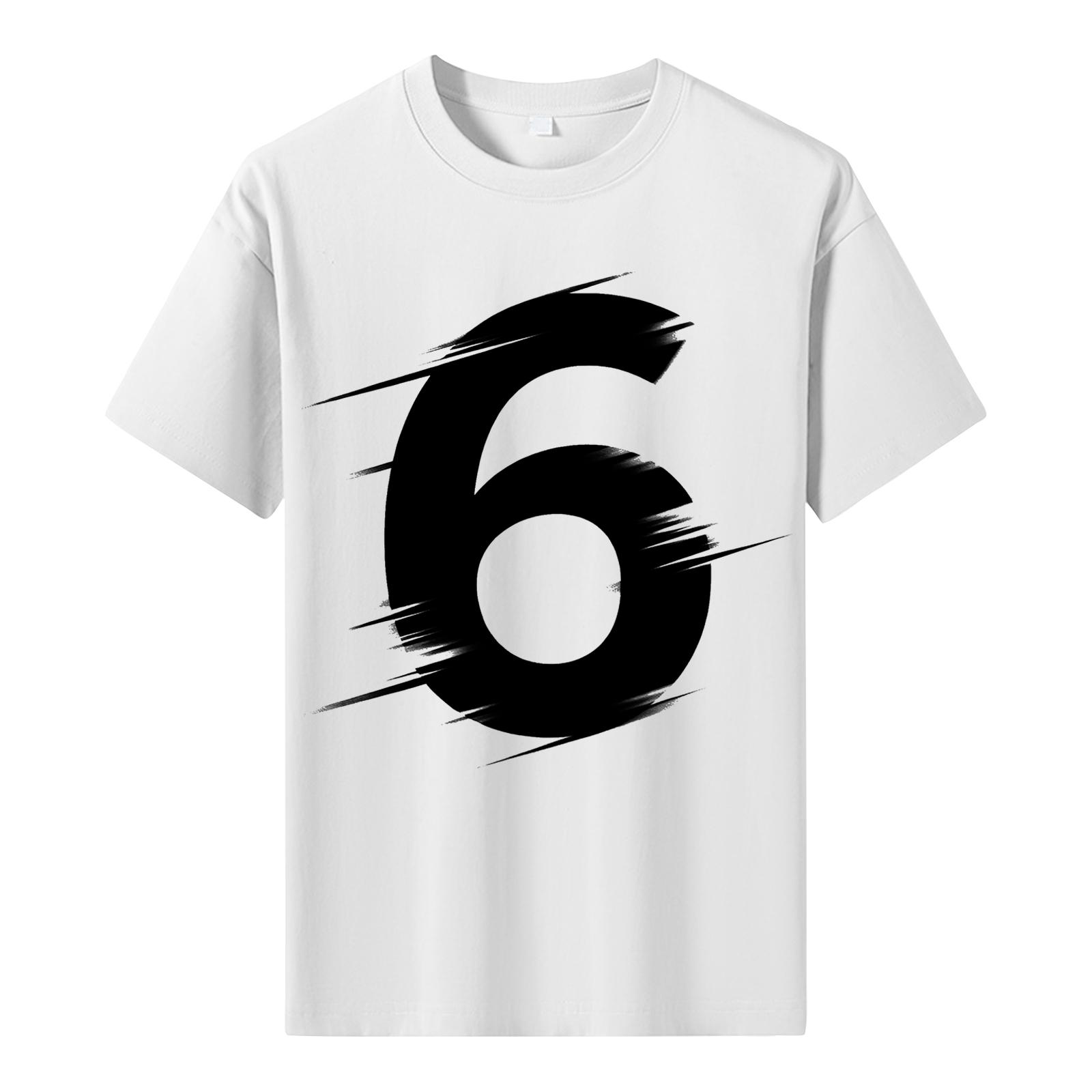 

Men s Printed Short Sleeve T-Shirt Men s Loose Casual Short Sleeve Top XL белый