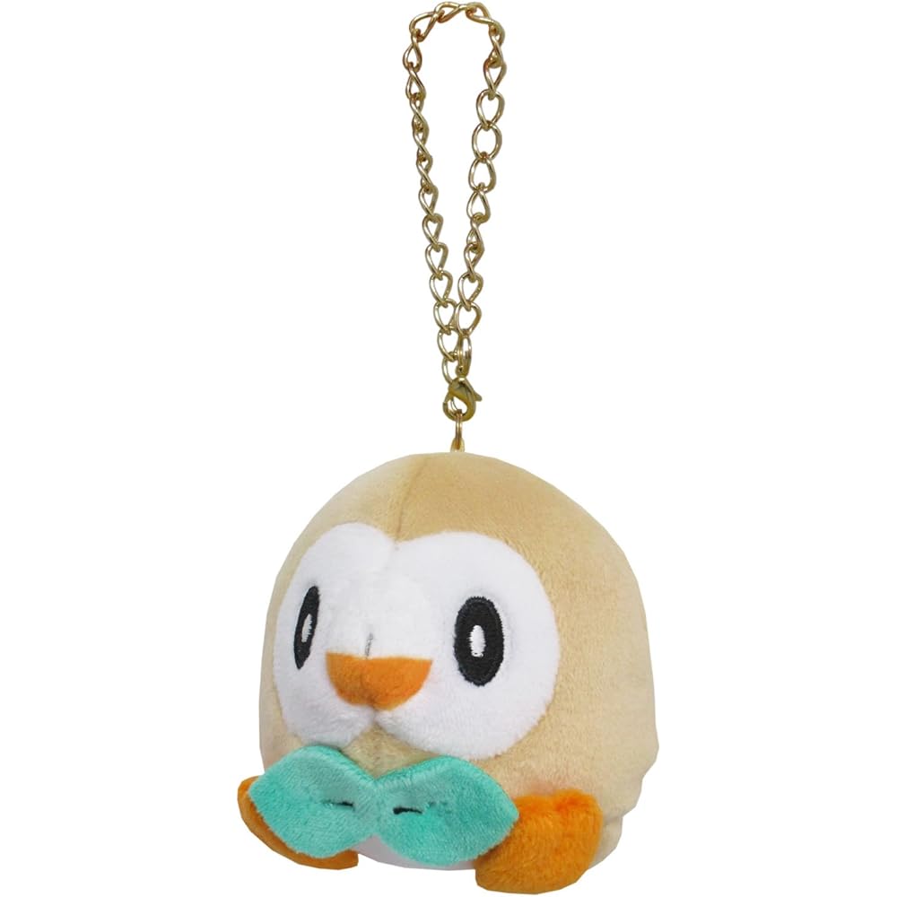 Pokmon All Star Collection Rowlet Plush Toy 7cm Height Soft Stuffed Animal