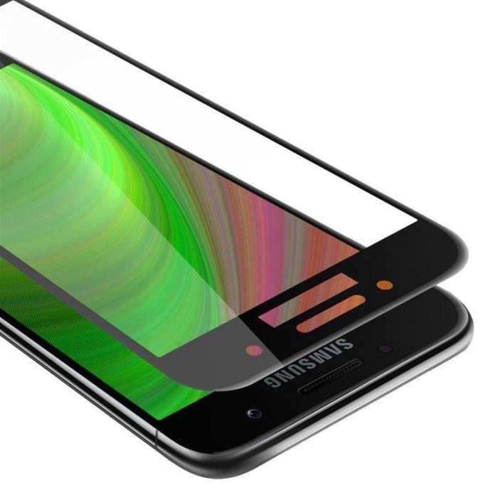 Plein Verre Trempé d'écran pour Samsung Galaxy A5 2017 Film protection en TRANSPARENT avec NOIR durci Tempered Glass