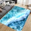 Ocean Wave Doormat - Serene Blue Sea Design for Relaxing Home Entrance, Perfect for Bringing the Beach To Your Interior Decor