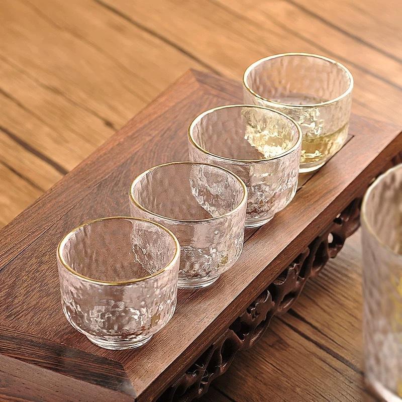 Set Sake Giapponese Vetro Martellato Scatola Regalo Uso Domestico Bottiglia per Sake Caraffa per Vino