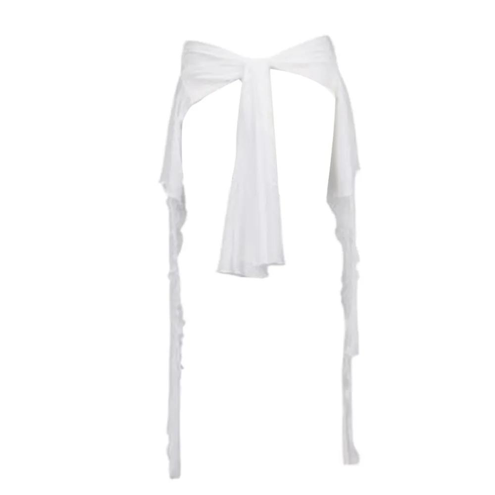 

Jeans Pants Decor Irregular Jazz Dance Scarf See Through Streetwear Y2K Belt Harajuku High Waist Hip-hop Scarf One Size