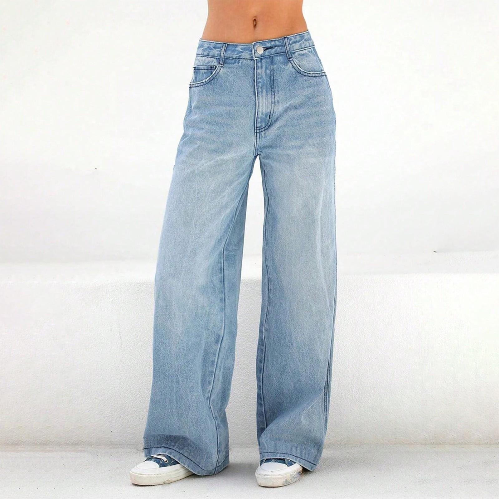 

Women s Solid Color Casual Fashion Pants, Solid Color Versatile Slim Fit Jeans S