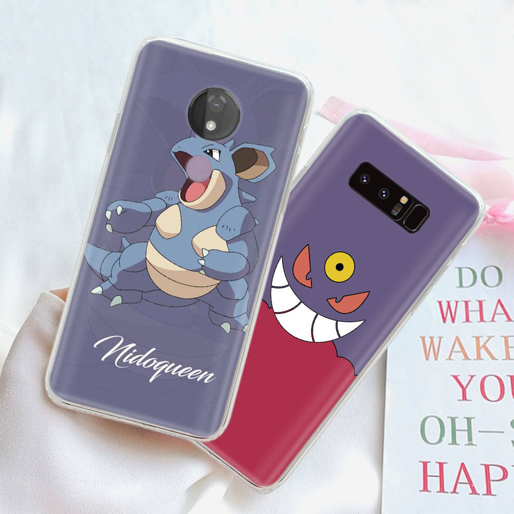 JP40 Pokemon Transparent Case for Samsung A04 A14 A23 M33 M53 Realme 10 9 C35 C55 VIVO Y02 X80 Infinix Hot 30 Note 11 Tecno Spark 8P Pro