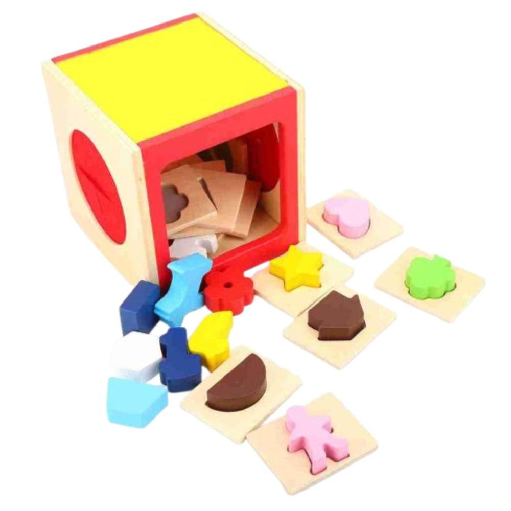 Educational Touch Thinking Shape Toy Box Geometric Shape Puzzle Pieces  Education Toys