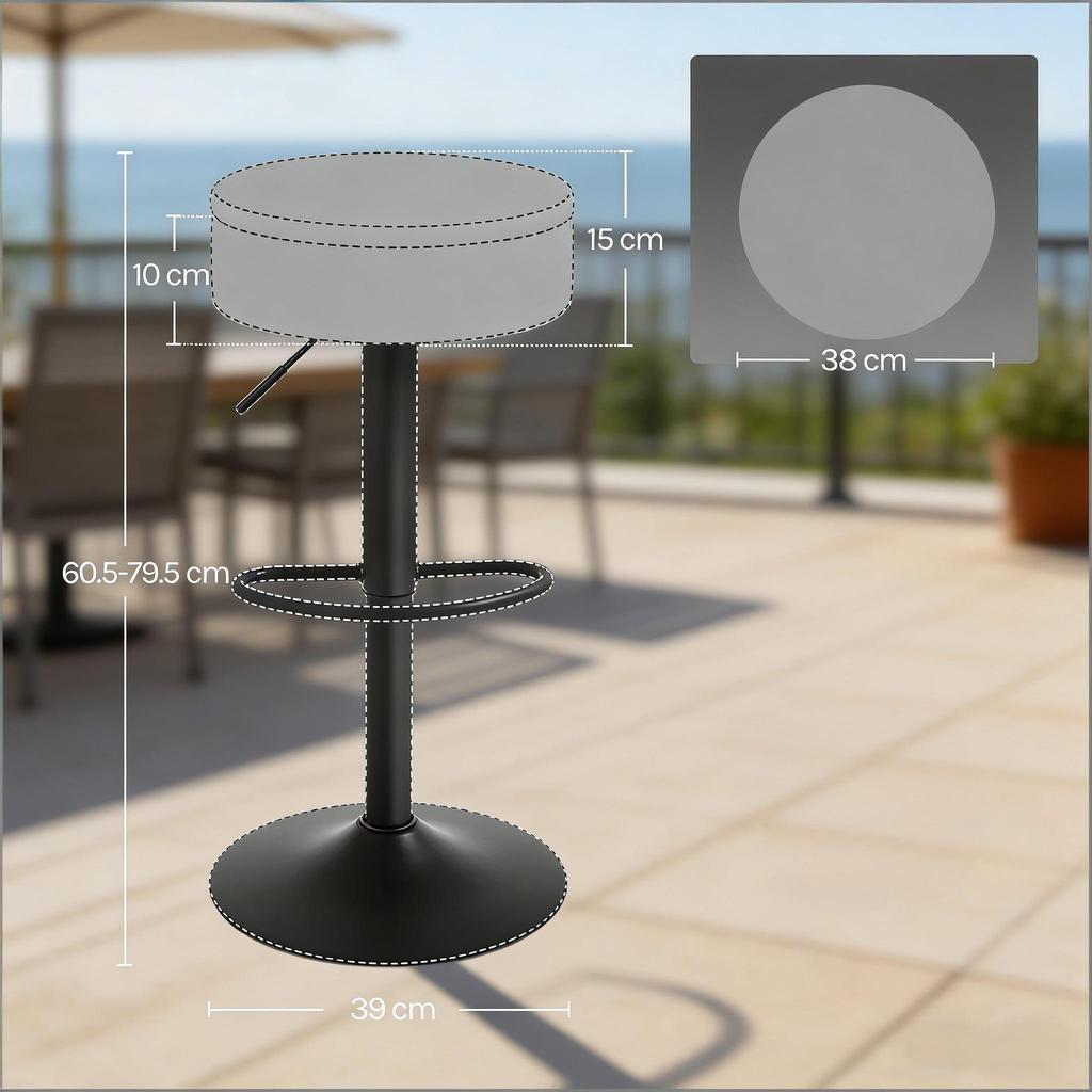 Stylish Living Room Chairs, Breakfast Chairs, Dining Chairs, Bar Stool with Storage Space (Only one bar stool is included)