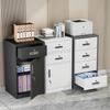 WEZHO Thickened Steel Mobile Filing Cabinet CN plug (adapter included)