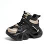 Super fire high-top dad shoes autumn and winter new thick-soled small velvet sports and leisure shoes
