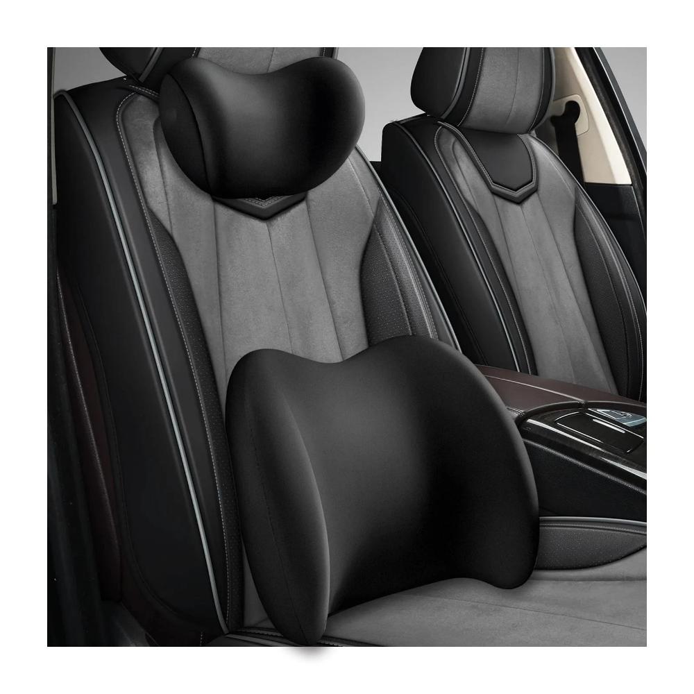 Car Headrest Lumbar Support Car Neck Pillow Waist Cushion Driver Seat Backrest Car Cushion Driving Lumbar Support Waist Support 7HD