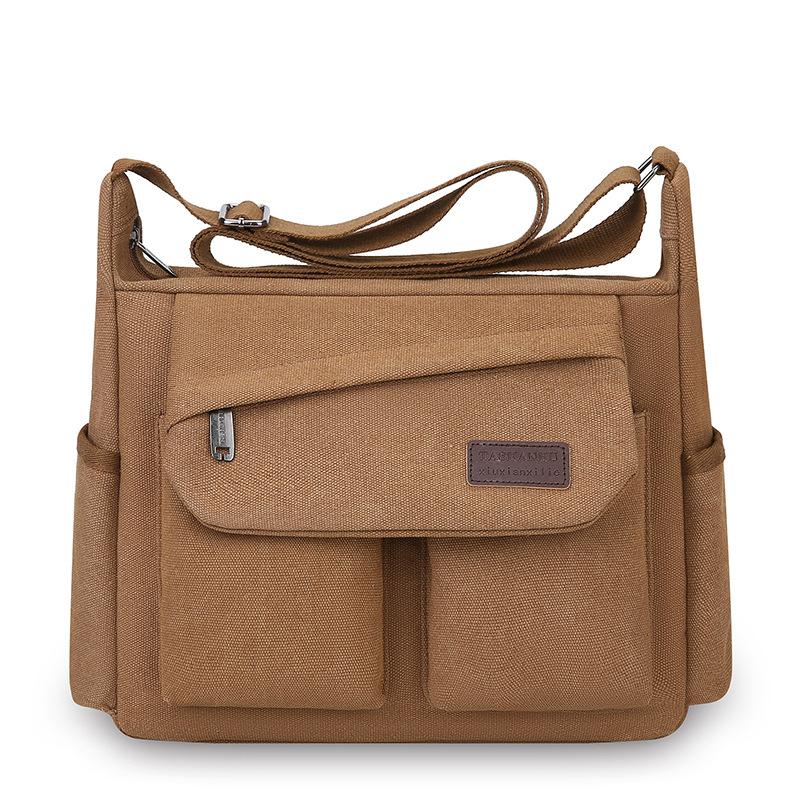 1Pc  Men's Large Capacity Shoulder Backpack Wallet Business Korean Casual Bag Electrical Tools Accessories Crossbody Bag Resistant