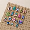 INS Hand Painted FUN Muticolor Flower Pedant For Women Strawberry lemon Charm DIY Making  Bracelet Necklace Gift Accessories