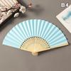 Portable Paper Folding Hand Fans Bamboo Ribs Foldable Handheld Fans For Wedding Party Favors Summer Cooling Crafts Projects