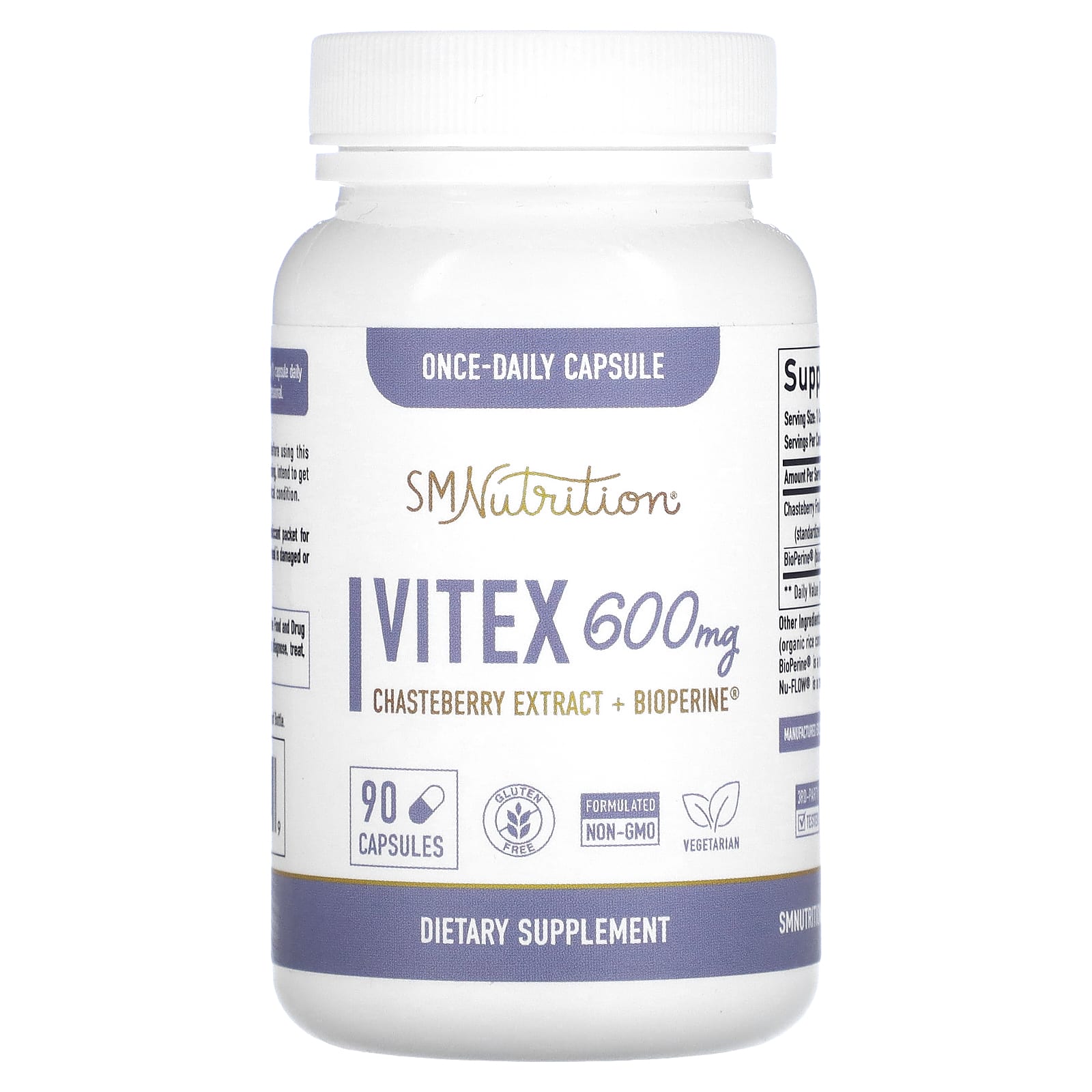

Vitex, 600Mg, 90 Capsules