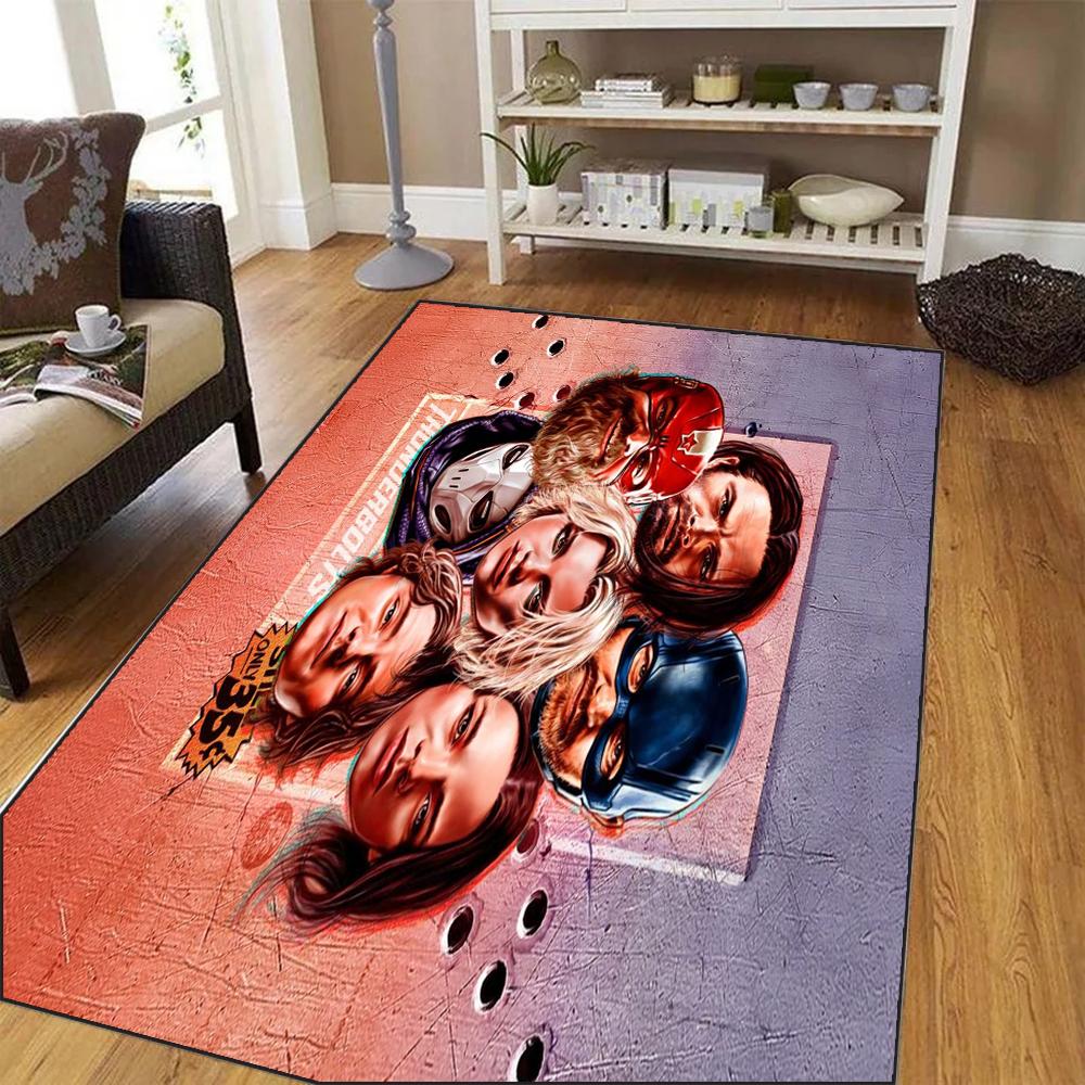  DISNEY Marvel Thunderbolts Living Room Decorative Rug Sofa Coffee Table Non-slip Mat Winter Soldier Boy Bedroom Decor Rug