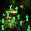 10Pcs Luminous Resin Ghost Figures Miniature Alien Decor for Aquarium DIY Terrarium Halloween Garden Micro Landscape Decorations