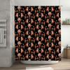 Modern Bathroom Decor Shower Curtain Fabric Printing Design Waterproof 180X240cm For Bathtub Decoration Home Accessories Orange