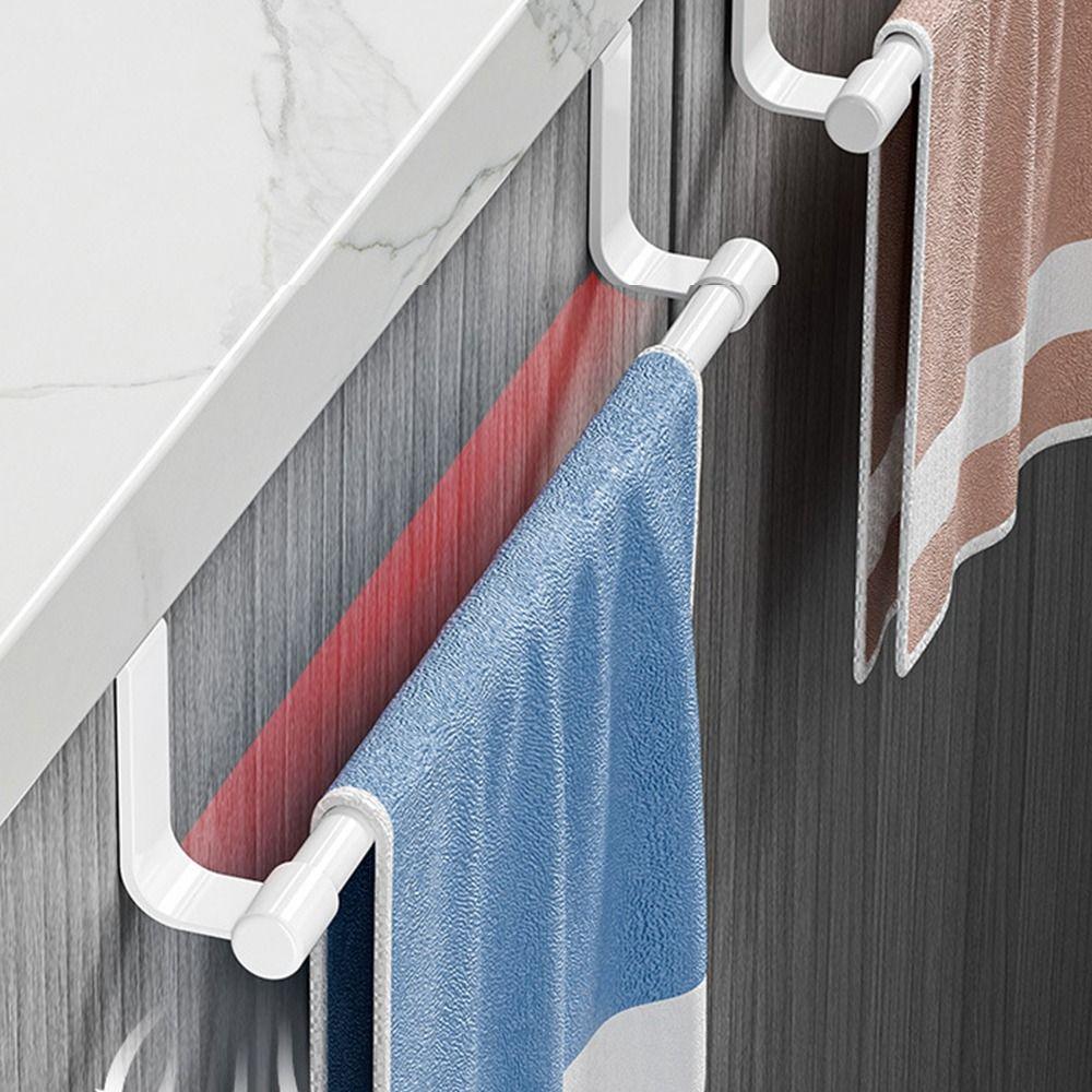 Rag Hanger Towel Rod Multi-purpose Towel Storage Organizer Gifts Over Cabinet Towel Rack