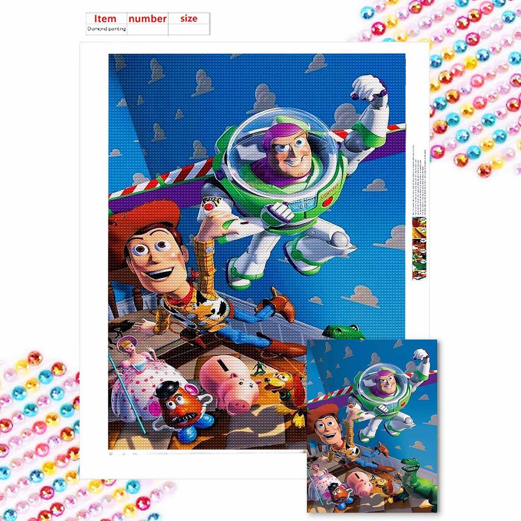 5D Diy Diamond Painting Woody and His Companions Full Drill Rhinestones Mosaic Embroidery Handmade Products Home Decor Gift