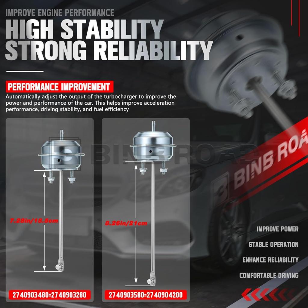 Turbo Wastegate Actuator 2740903280 2740903480 Compatible with Mercedes Benz C300 GLC300 W205 W212 W204 M274