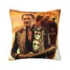 French Rock Music Johnny Hallyday Cushion Cover Polyester Throw Pillow Case Living Room Decoration Bedding Sofa Pillowcase