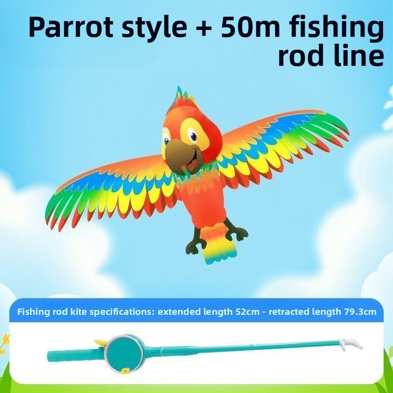 Fishing Rod Kite, Dynamic Mini Swallow and Butterfly Kite, Children Aged 3 To 6, Easy To Fly In A Light Breeze, Plastic Simulation Handheld Kite
