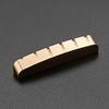 6 String Guitar Nut Saddle Premium Brass Pre-Slotted Top Nut Vintage Style Electric Guitar Accessories Flat Bottom