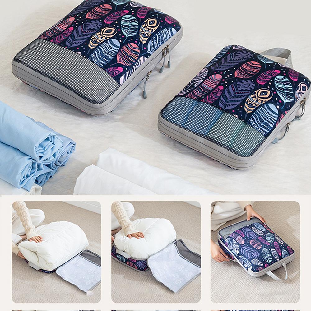 Portable Travel Compression Storage Bag, Washable Expandable Luggage Storage Bag Set, Clothing Sorting Bag, Travel Storage Bag