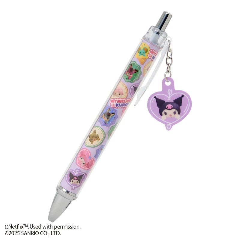 

Sanrio Netflix MY MELODY & KUROMI KUROMI Шариковая ручка (сердце) Япония НОВЫЙ