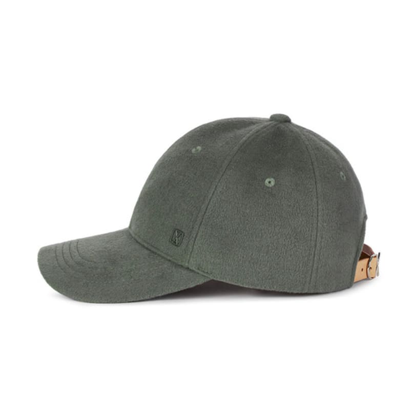 VARZAR VA Square Wool Ball Cap Forest Green