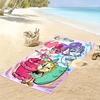 Energetic Cartoon 2D Flat Print Beach Towel, Large Soft Quick Dry Towel for Beach Camping SwimmingXSTJ0915269