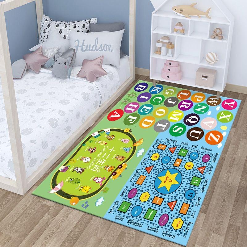 City Traffic Parking Carpet Cartoon Educational Children Play Mat Non Slip Rugs for Bedroom Decor Home Decoration Washable Rug