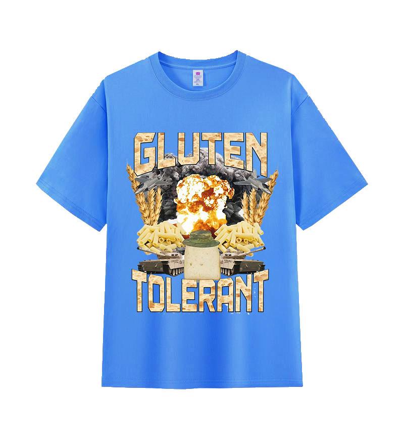 Gluten Tolerant Funny Gift for Gluten Intolerant Tshirt Unisex Women Vintage Oversized T Shirt Casual ONeck Short Sleeve T Shirts