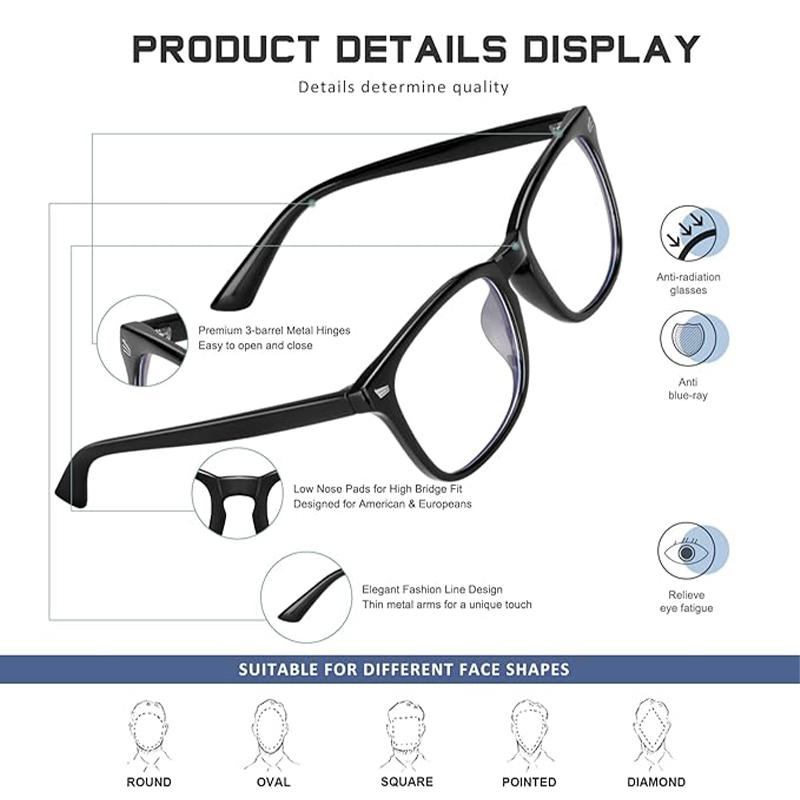Fashion Anti-Blue Light Reading Glasses Ultra-Light Eye Protection Readers Eyewear Unisex Elegant Comfortable Presbyopia Glasses