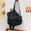 Zaino Scolastico Y2K per Studenti Stile Coreano Borsa per Escursionismo e Campeggio Zaino Carino a Strisce Ragazza