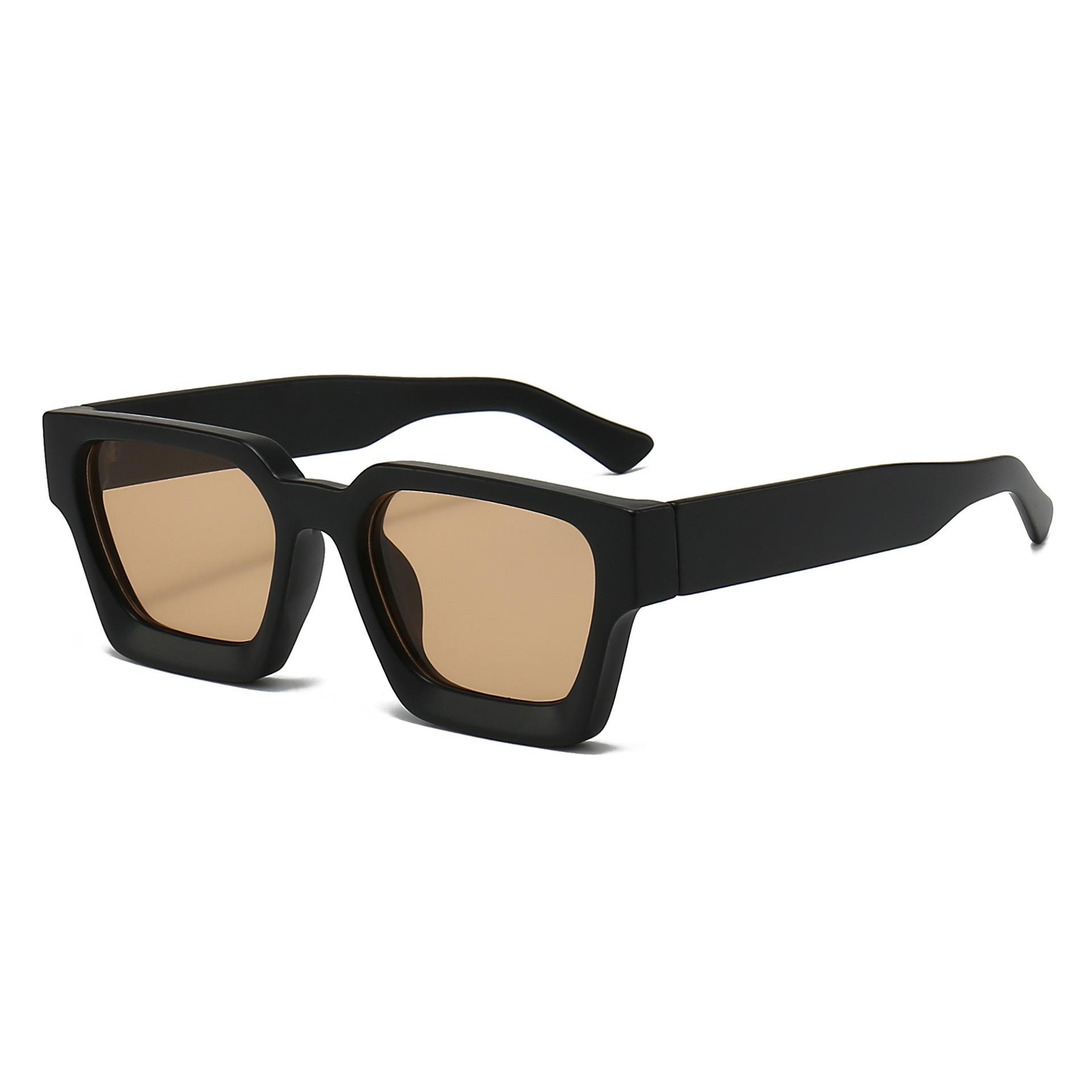 New European and AmericanTrendy Oversized Square Sunglasses for Men and Women Thick Frame Fashion Eyewear