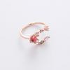A variety of micro-set crystal zircon ring sweet and elegant ring popular jewelry
