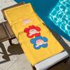 Cartoon flower baby-style pattern polyester microfiber beach towel is highly absorbent, suitable for swimming and beach outings