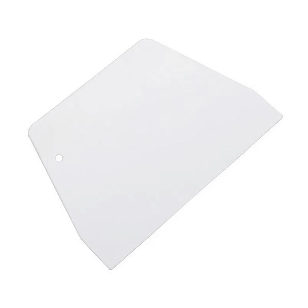 Dough Scraper Lightweight Flat Cut Reusable Plastic Bowl Scraper Multifunctional Flexible with Hanging Hole for Kitchen