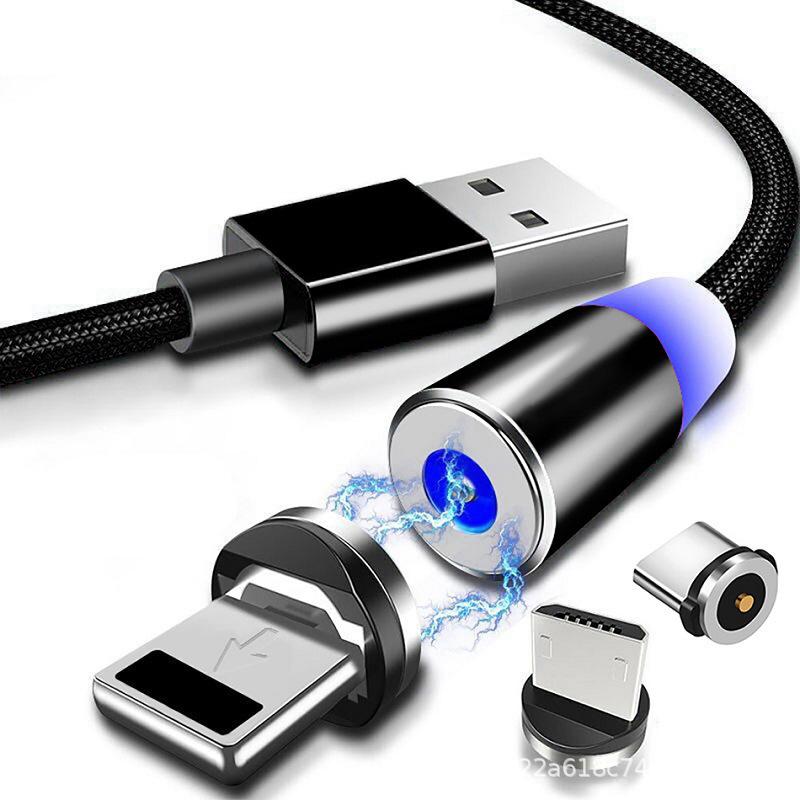 Three-in-One Magnetic Suction Charging Cable Adapter