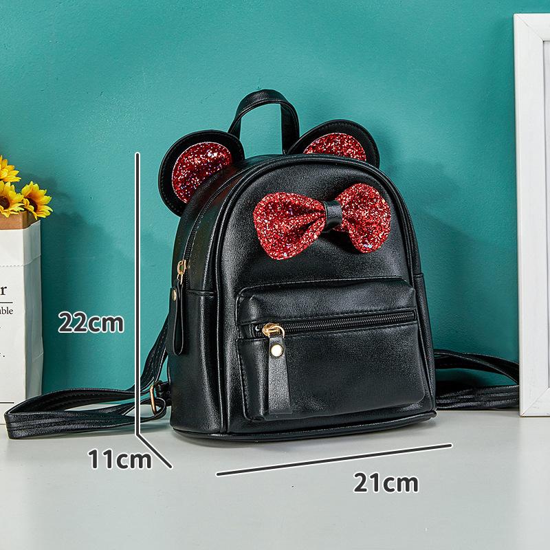 Little Girl'S Fashionable And Cute Multifunctional Backpack For Children'S Travel With Bowknot Suitable For Kindergarten And Toddlers
