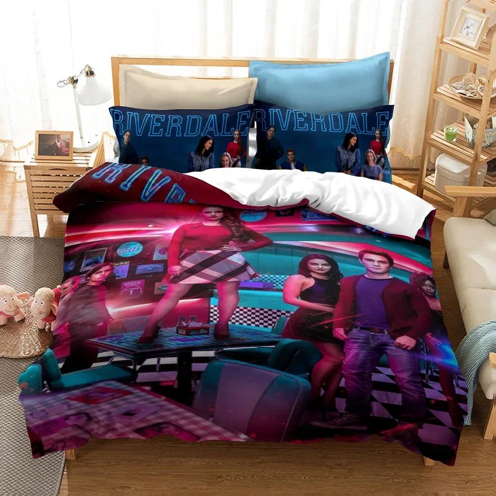 Comforter Lisabridal South Side Serpents Riverdale Tv Bedding Set Boys Girls Twin Queen Size Bed Kids Adult