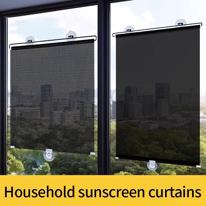 Retractable Blackout Blind Shade with Suction Cups Temporary Portable Window Cover Curtain Car Auto Side Window Roll Curtains