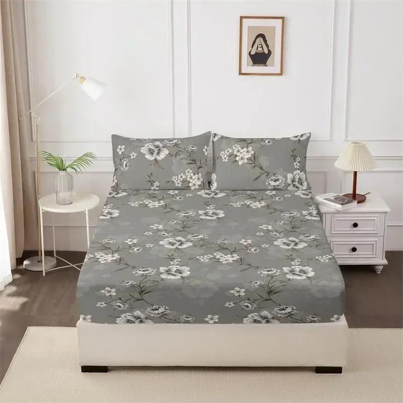 1 шт. Пеленка на резинке для матраса, односпальная, двуспальная, твин, queen size, простыня, мягкая, удобная, натяжная простыня 2pcs-pillowcase