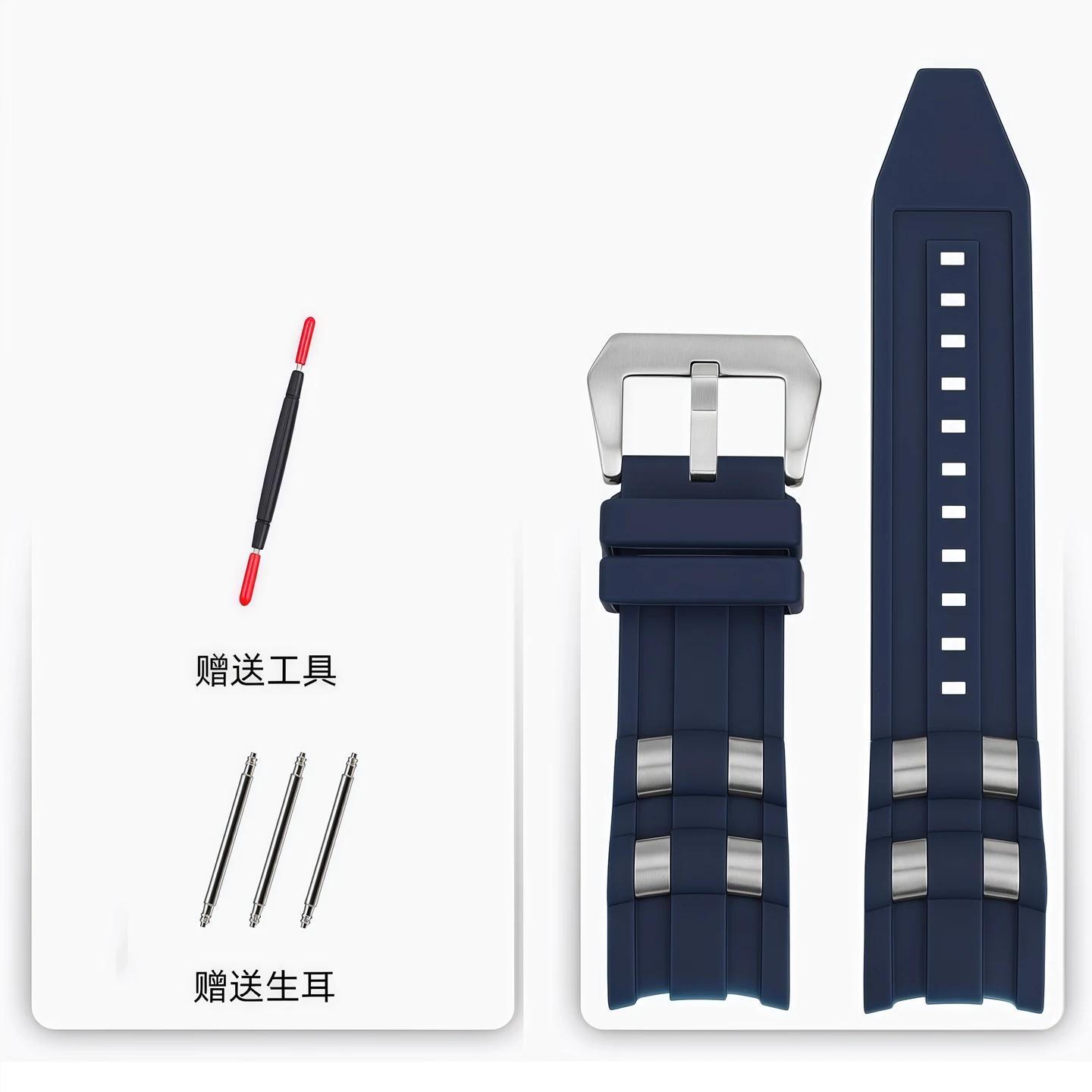 

26mm High quality rubber Watch strap compatible for Invicta Russian Professional Divers silicone metal pellet Men Bang bracelet 26mm