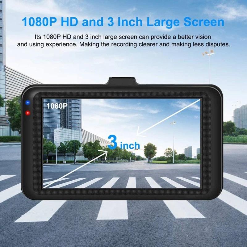 Nouvelle Caméra de Tableau de Bord de Voiture Double Caméra Enregistreur Vidéo Full HD Enregistreur de Conduite de Véhicule Angle Large 170° G-Sensor Vision Nocturne Enregistrement en Boucle