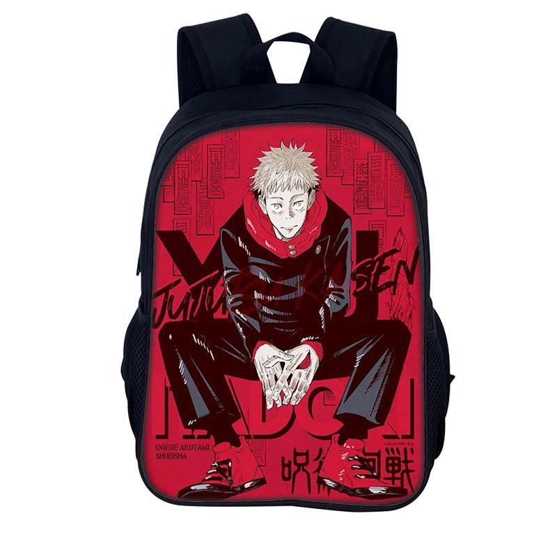 Jujutsu Kaisen Backpack For Men And Women Durable Nylon Casual School Travel Bag